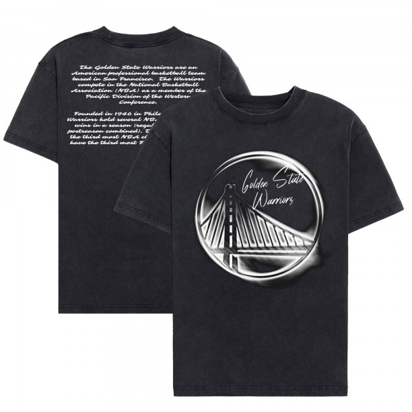 Golden State Warriors NBA x Chase B Black Logo T-Shirt