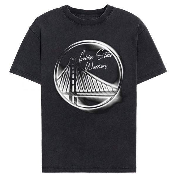 Golden State Warriors NBA x Chase B Black Logo T-Shirt