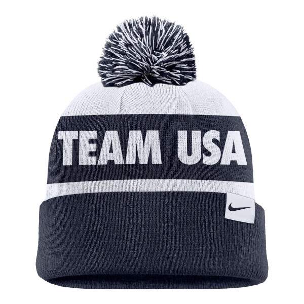 Шапка с помпоном U.S. Paralympics Nike Peak - Navy