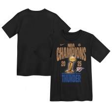 Футболка Preschool Oklahoma City Thunder Nike Black 2025 NBA Finals Champions Locker Room Confetti