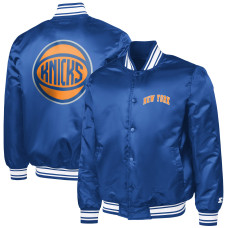 Куртка New York Knicks Starter Blue Basketball Logo Varsity Full-Snap