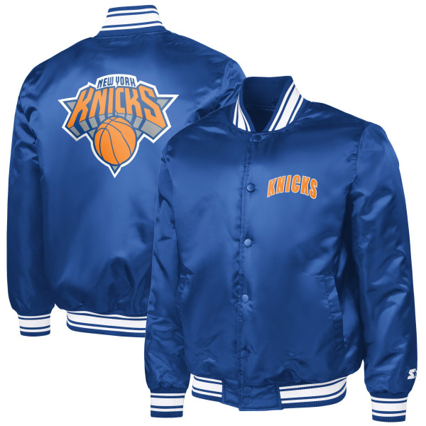 Куртка New York Knicks Starter Blue Logo Varsity Full-Snap