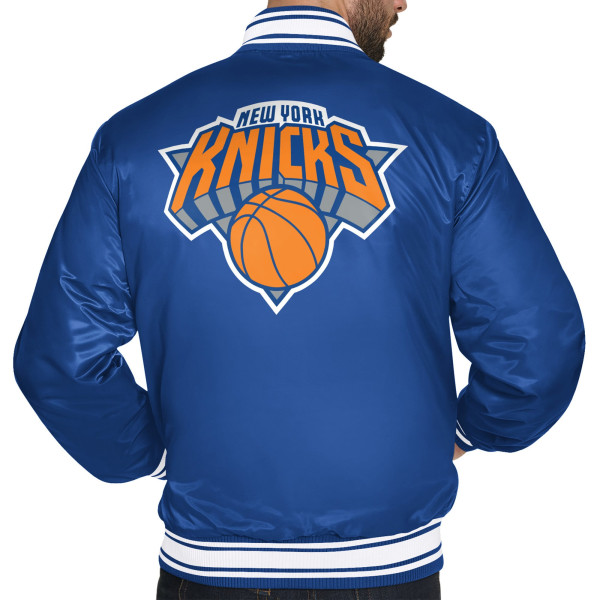 Куртка New York Knicks Starter Blue Logo Varsity Full-Snap