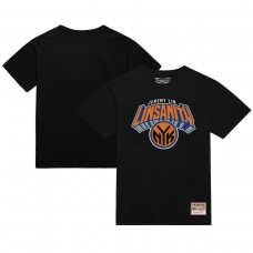 New York Knicks Jeremy Lin Mitchell & Ness Black Linsanity Logo T-Shirt