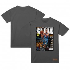 New York Knicks Jeremy Lin Mitchell & Ness Gray NBA Slam Cover T-Shirt