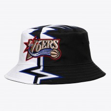 Панама Philadelphia 76ers Mitchell & Ness White/Black Hardwood Classics Special Shockwave