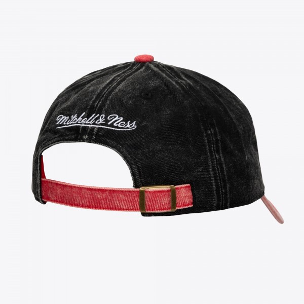 Бейсболка Philadelphia 76ers Mitchell & Ness Black/Red Hardwood Classics Special Old School 1904