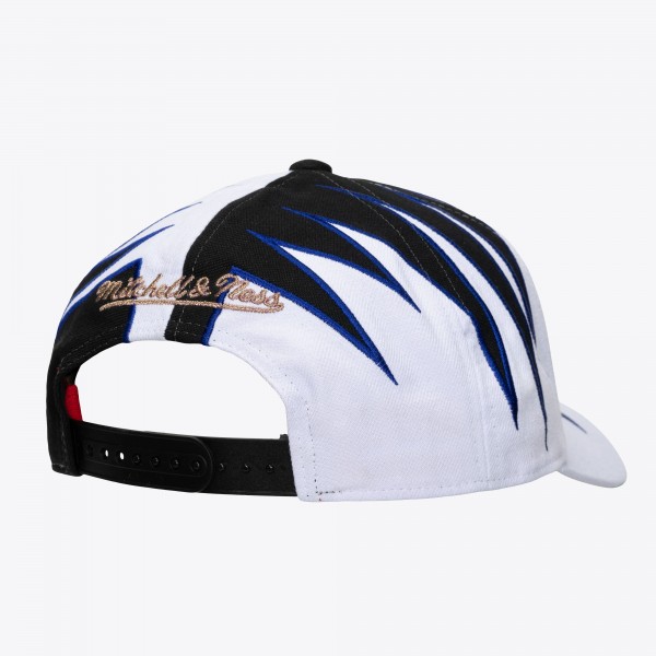 Philadelphia 76ers Mitchell & Ness White/Black Hardwood Classics Special Shockwave Pro Crown Snapback Hat