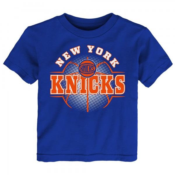 Малышам New York Knicks Outerstuff Blue Tip Off Time T-Shirt