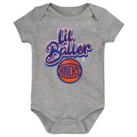 Малышам New York Knicks Outerstuff Gray Lil Baller Bodysuit