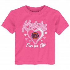 Toddler New York Knicks Outerstuff Pink Fan For Life T-Shirt