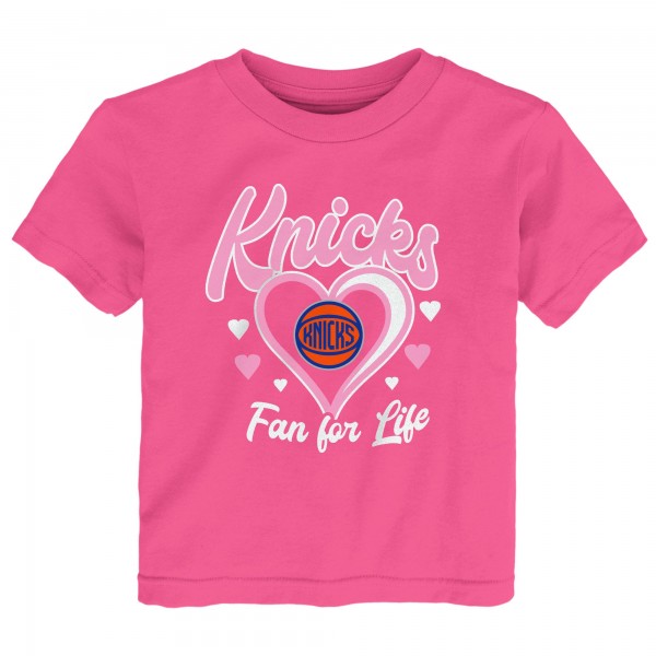 Toddler New York Knicks Outerstuff Pink Fan For Life T-Shirt