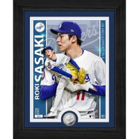 Los Angeles Dodgers Roki Sasaki Highland Mint 13 x 16 Artist Proof Silver Coin Photo Mint