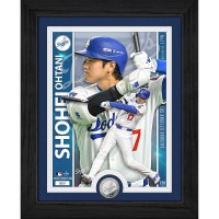 Los Angeles Dodgers Shohei Ohtani Highland Mint 13 x 16 Artist Proof Silver Coin Photo Mint