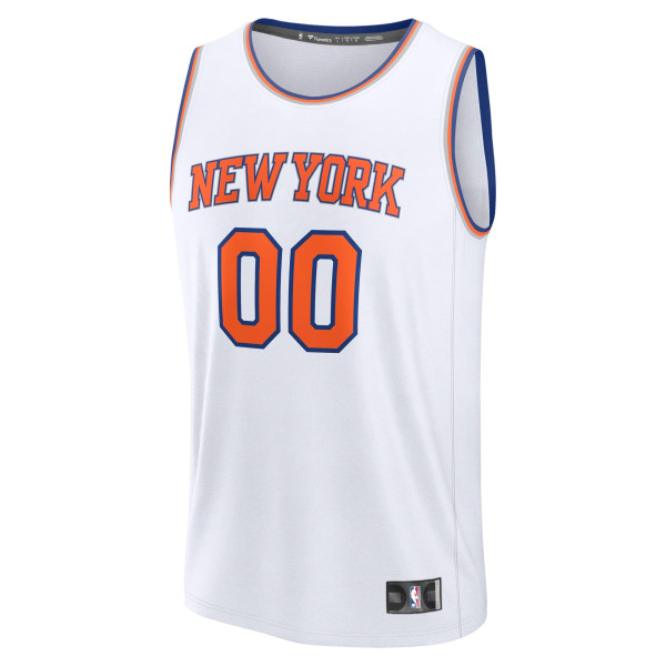 Именная джерси New York Knicks Fanatics White 2025 NBA Finals Fast Break Replica - Association Edition