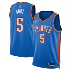 Джерси Unisex Oklahoma City Thunder Luguentz Dort Nike Blue Swingman - Icon Edition