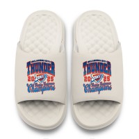 Шлепки Youth Oklahoma City Thunder ISlide Cream 2025 Western Conference Champions Motive