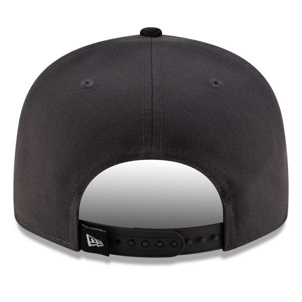 Бейсболка Oklahoma City Thunder New Era Charcoal/Black 2025 Western Conference Champions Locker Room 9FIFTY