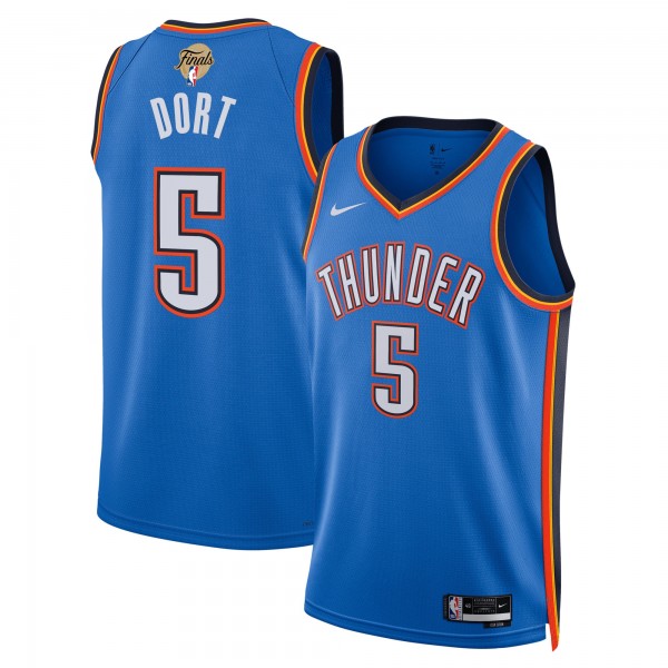 Джерси Unisex Oklahoma City Thunder Luguentz Dort Nike Blue 2025 NBA Finals Swingman - Icon Edition