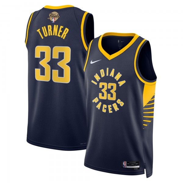 Джерси Unisex Indiana Pacers Myles Turner Nike Navy 2025 NBA Finals Swingman - Icon Edition