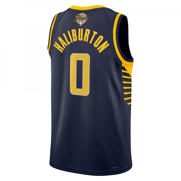 Джерси Unisex Indiana Pacers Tyrese Haliburton Nike Navy 2025 NBA Finals Swingman - Icon Edition