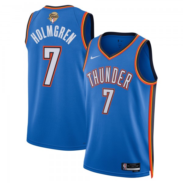 Джерси Unisex Oklahoma City Thunder Chet Holmgren Nike Blue 2025 NBA Finals Swingman - Icon Edition