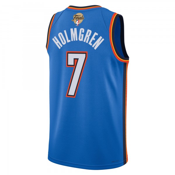 Джерси Unisex Oklahoma City Thunder Chet Holmgren Nike Blue 2025 NBA Finals Swingman - Icon Edition