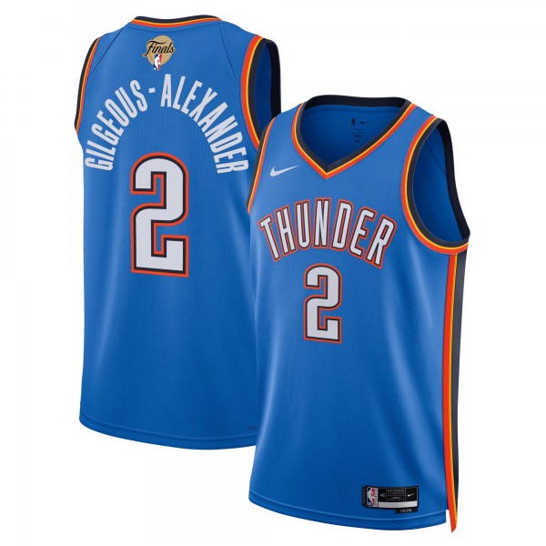Джерси Unisex Oklahoma City Thunder Shai Gilgeous-Alexander Nike Blue 2025 NBA Finals Swingman - Icon Edition