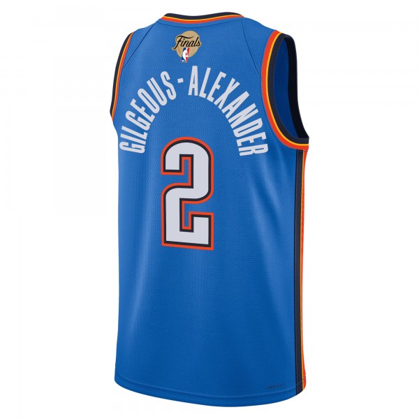 Джерси Unisex Oklahoma City Thunder Shai Gilgeous-Alexander Nike Blue 2025 NBA Finals Swingman - Icon Edition