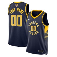 Джерси Unisex Indiana Pacers Nike Navy 2025 NBA Finals Patch Custom Swingman - Icon Edition