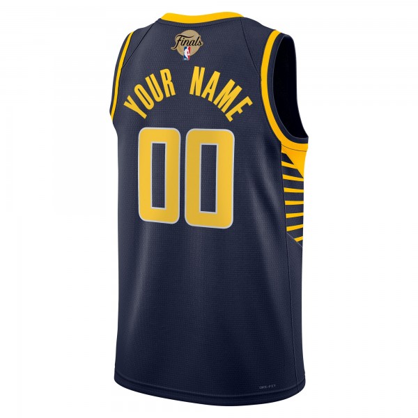 Джерси Unisex Indiana Pacers Nike Navy 2025 NBA Finals Patch Custom Swingman - Icon Edition