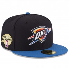 Oklahoma City Thunder New Era Navy/Blue 2025 NBA Finals Side Patch 59FIFTY Fitted Hat