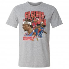 Футболка Oklahoma City Thunder Shai Gilgeous-Alexander 500 Level Heather Gray Collage