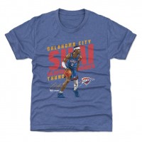 Футболка Youth Oklahoma City Thunder Shai Gilgeous-Alexander 500 Level Blue Slant
