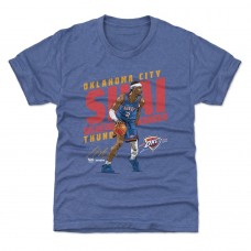 Футболка Youth Oklahoma City Thunder Shai Gilgeous-Alexander 500 Level Blue Slant