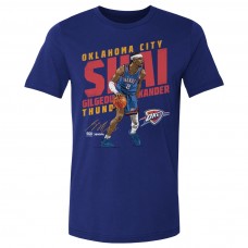 Футболка Oklahoma City Thunder Shai Gilgeous-Alexander 500 Level Blue Slant