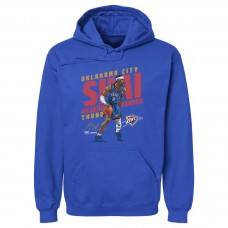 Толстовка Oklahoma City Thunder Shai Gilgeous-Alexander 500 Level Blue Slant