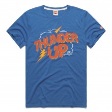 Футболка Unisex Oklahoma City Thunder Homage Blue OKC Thunder Up Tri-Blend