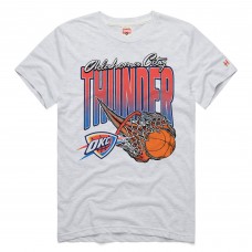 Футболка Unisex Oklahoma City Thunder Homage Ash On Fire Tri-Blend