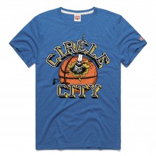Unisex Indiana Pacers Homage Royal Circle City Tri-Blend T-Shirt