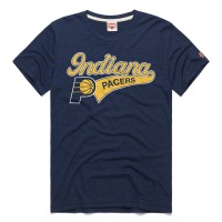 Unisex Indiana Pacers Homage Navy Script Tri-Blend T-Shirt
