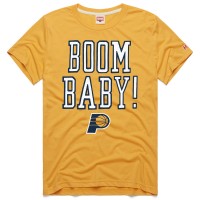 Unisex Indiana Pacers Homage Gold Boom Baby Tri-Blend T-Shirt