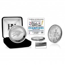 Oklahoma City Thunder Highland Mint 2025 Western Conference Champions Silver Coin