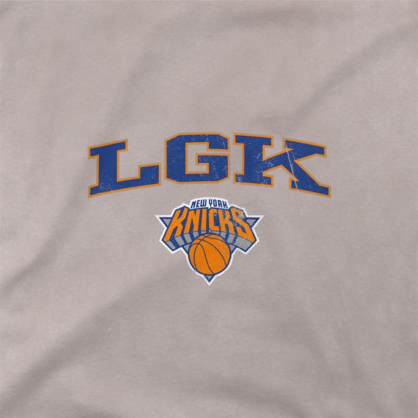 Unisex New York Knicks Stadium Essentials Gray Oversized LGK Vintage T-Shirt