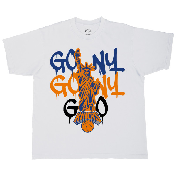 Футболка Unisex New York Knicks Stadium Essentials White Oversized Go NY Go