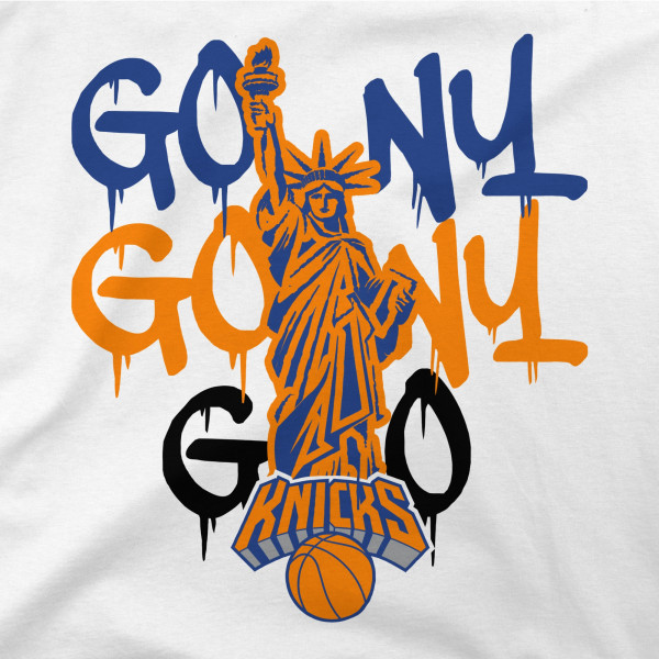 Футболка Unisex New York Knicks Stadium Essentials White Oversized Go NY Go