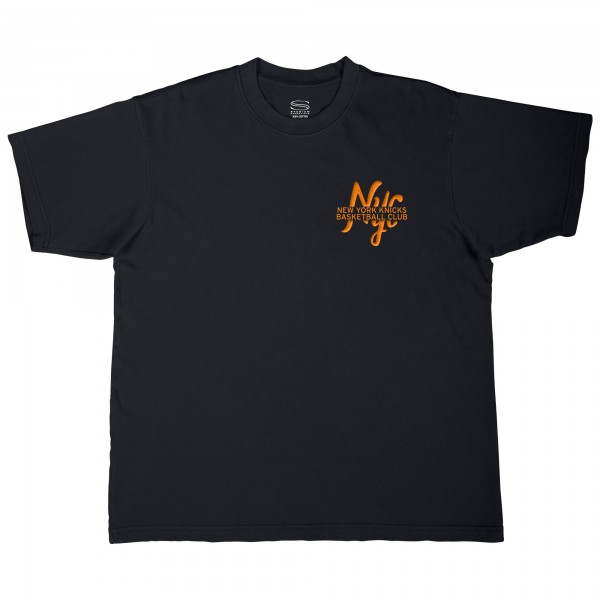 Unisex New York Knicks Stadium Essentials Black Oversized Forever NYC T-Shirt