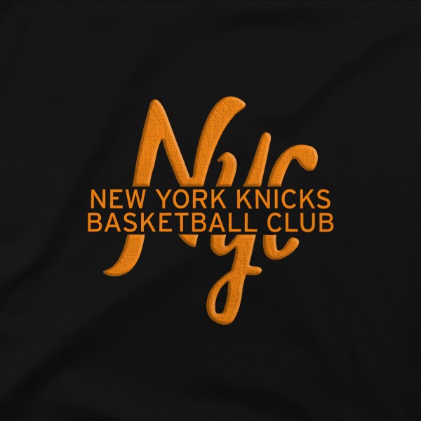 Unisex New York Knicks Stadium Essentials Black Oversized Forever NYC T-Shirt