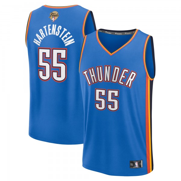 Игровая джерси Oklahoma City Thunder Isaiah Hartenstein Fanatics Blue 2025 NBA Finals Fast Break Replica Player - Icon Edition