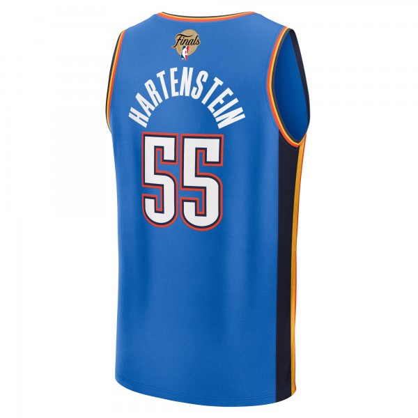 Игровая джерси Oklahoma City Thunder Isaiah Hartenstein Fanatics Blue 2025 NBA Finals Fast Break Replica Player - Icon Edition